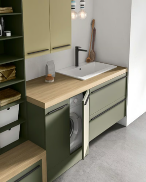 STORE STO04 - Laundry room cabinet with drawers for washing machine by Gruppo Geromin - view 3
